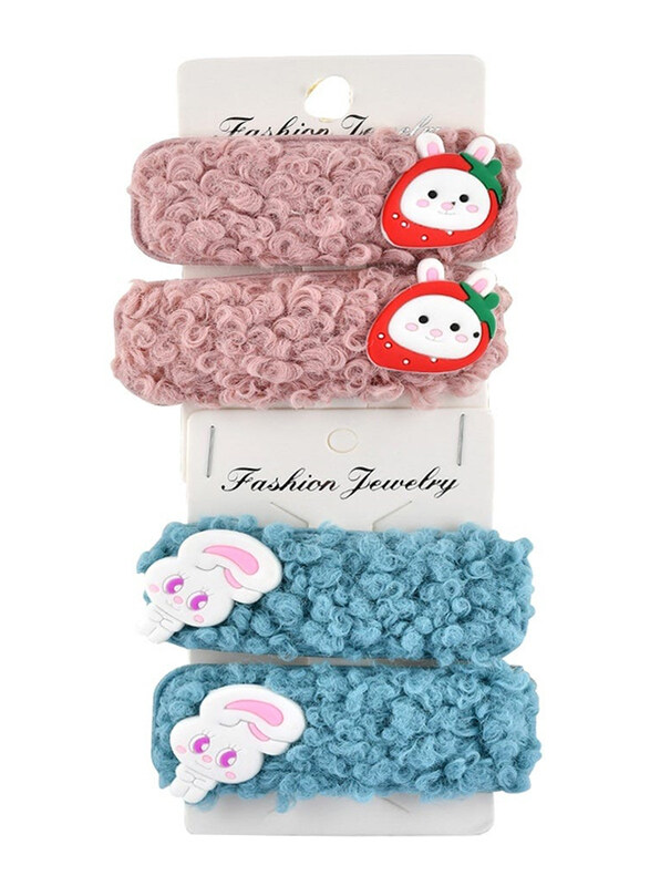

Fashion Jewelry Hair Accessories, Blue/Pink, 4 Pieces