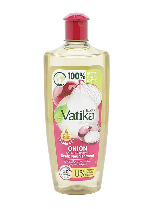 

Vatika Naturals Vitamins A, E, F Onion Enriched Hair Oil, 300ml