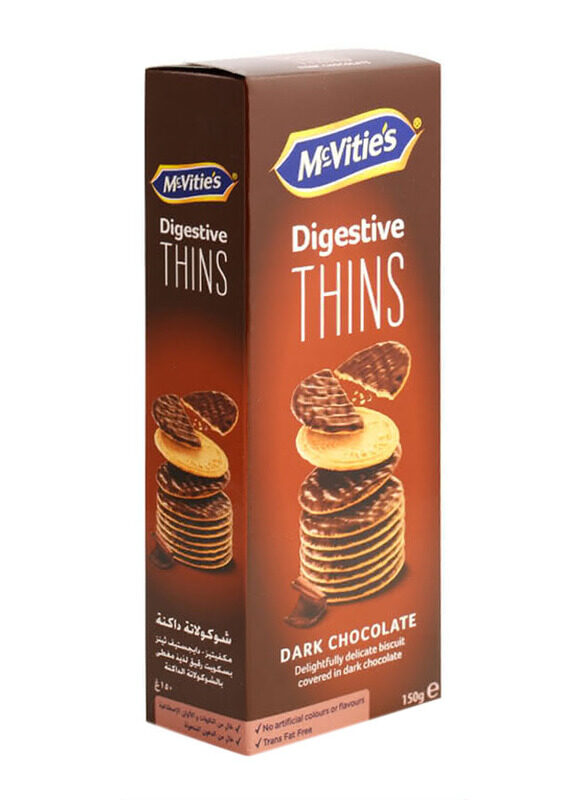 

McVitie's Mc Vitie's Digestive Thins Dark Chocolate Biscuits - 150g