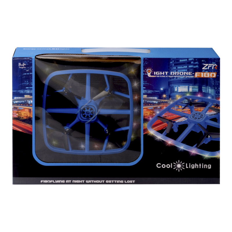 

ZFR F180 Light Drone Gyro UFO Assorted Toy, 1 Piece, Ages 14+