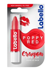 Labello Crayon Lipstick, 3gm, Poppy Red, Red