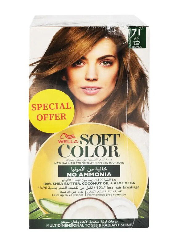 

Wella Soft Colour 71 Ash Blonde Hair Colour, 2 Pieces