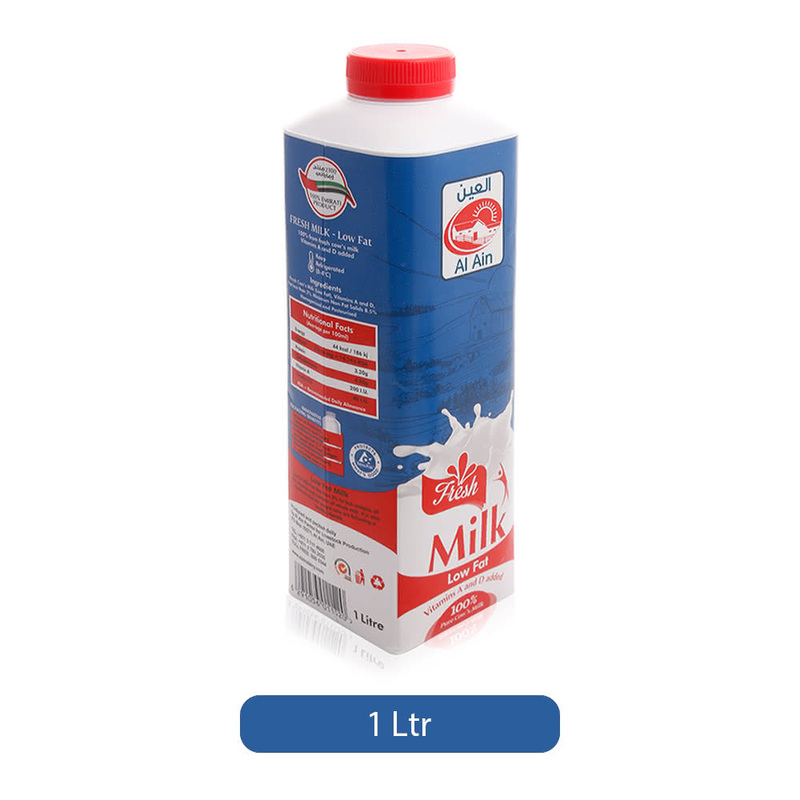 Al Ain Low Fat Fresh Milk, 1 Liters