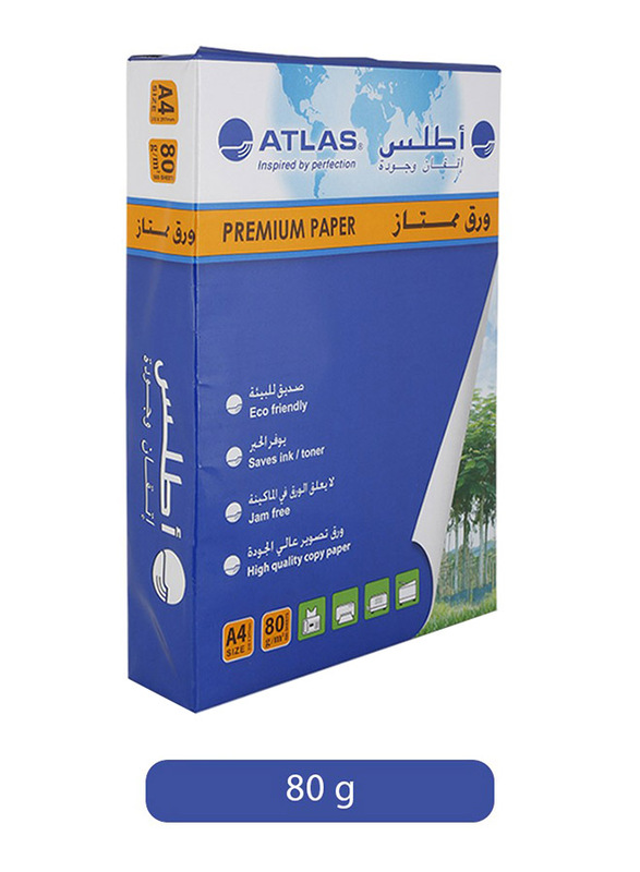Atlas A4 Premium Paper, 500 Sheets