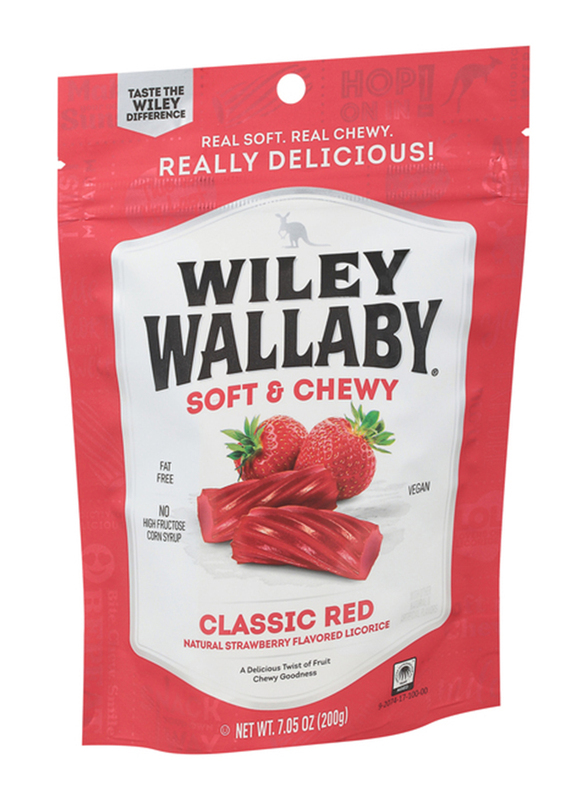 Wiley Wallaby Classic Red Strawberry Soft & Chewy Candy, 113g