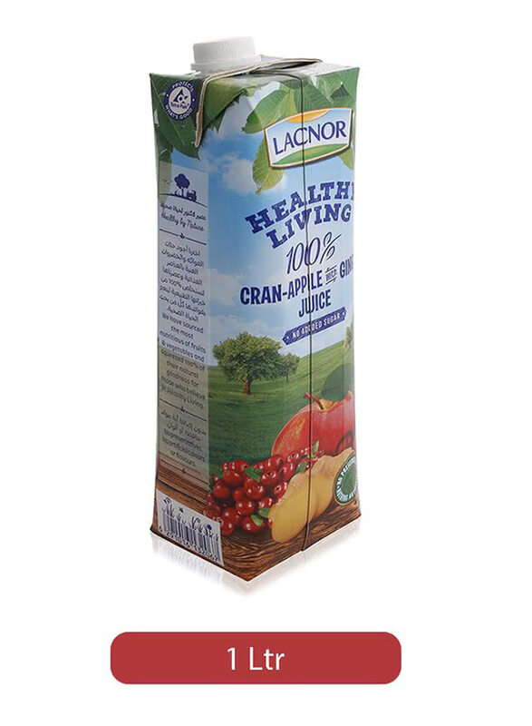 

Lacnor Healthy Living Cranberry, Apple with Ginger Juice Drink, 1 Liter