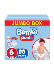 Sanita Bambi Pants Jumbo Box, Size 6, Xx Large, 16+ Kg, 80 Count