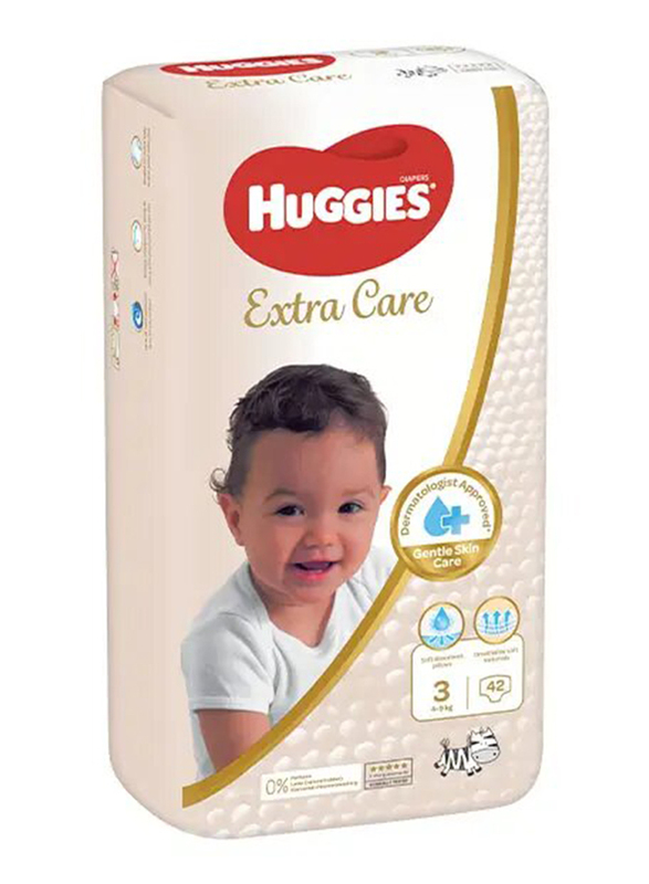 Huggies Ultra Comfort Diapers - Size 3, 4-9 kg, 42 Counts