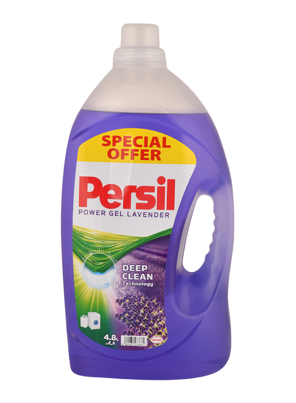 Persil Lavender Power Gel Liquid Detergent, 4.8 Liters