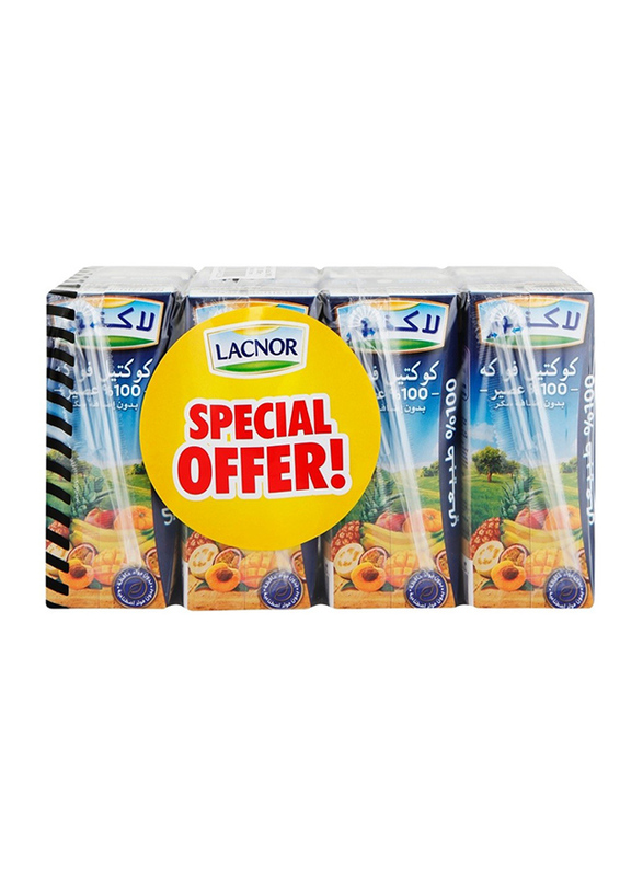 Lacnor Fruit Cocktail Juice, 8 x 180 ml