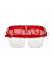 Lock & Lock E-Zlock Rectangular Container Set, 260ml, 2 Pieces, HLE7204, Red