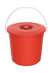 Cosmoplast Bucket With Lid, Ex-20, Red, 3 Liters