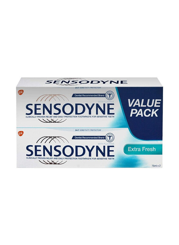 

Sensodyne Extra Fresh Toothpaste, 2 x 75ml