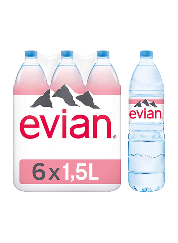 

Evian Mineral Water, 6 Bottle x 1.5 Liters