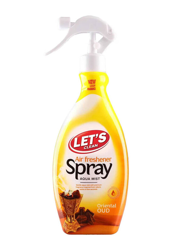 

Let's Clean Aqua Mist Spray Oriental Oud Air Freshener, 450ml