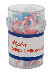 Alpha Toothpicks with Dental Floss, 1 Pack