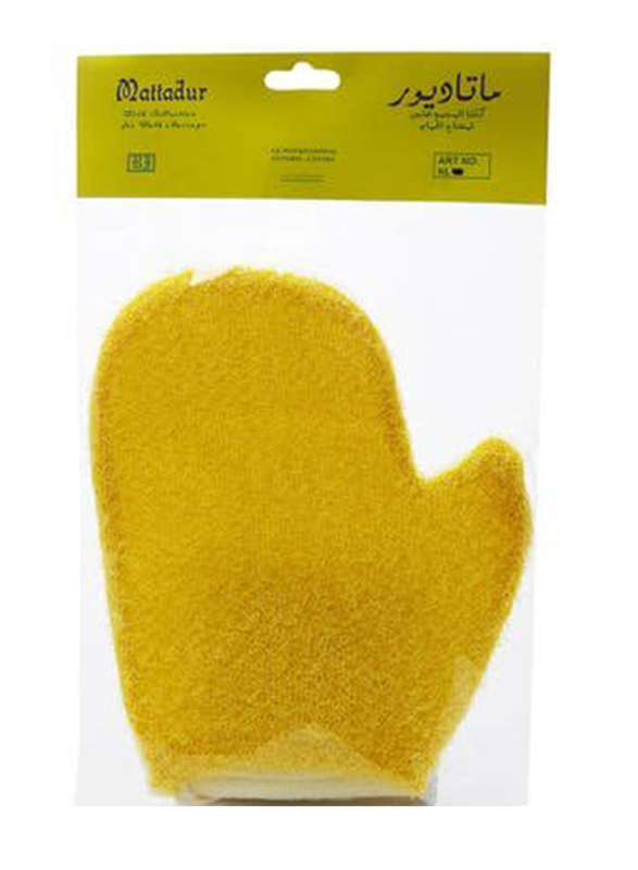 Mattadur Bath Thumb Gloves, Yellow, 1 Piece