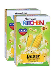American Kitchen Butter Microwave Popcorn, 2 x 85g