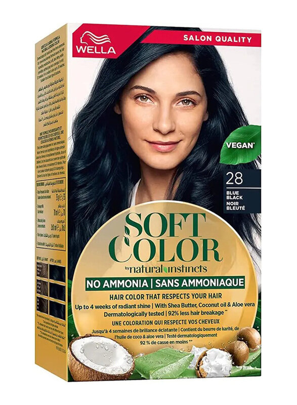 

Wella Soft Color Natural Instincts Hair Color, 2/8 Blue Black