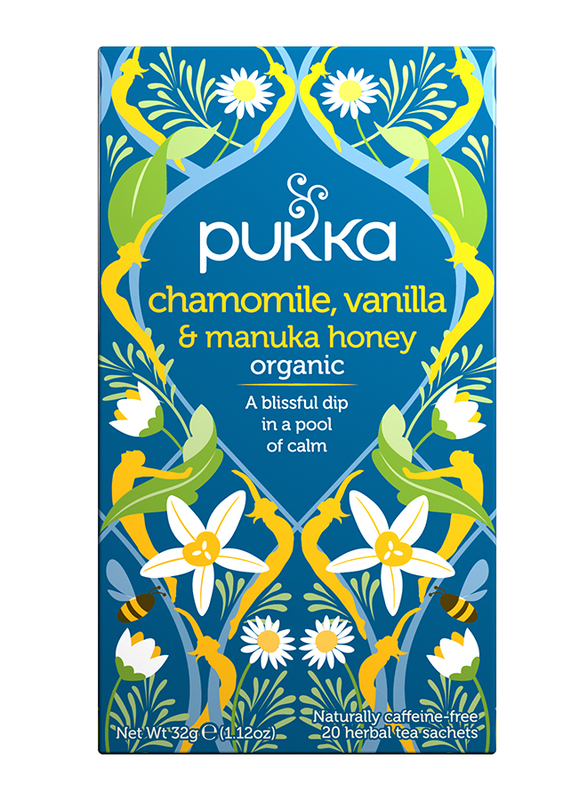 Pukka Chamomile, Vanilla and Manuka Honey Tea, 20 Tea Bags