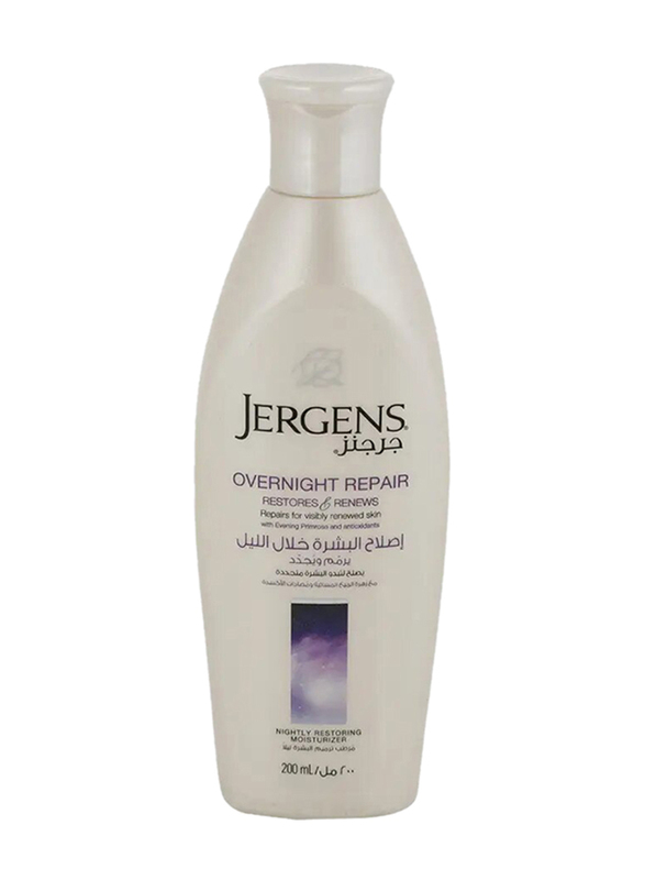 Jergens Overnight Repair Nightly Restoring Moisturizer, 200ml