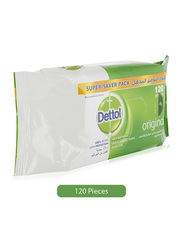 Dettol Anti-Bacterial Skin and Surface Wipes, 120 Sheets