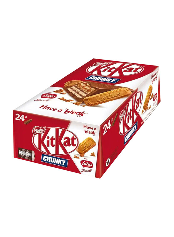 

Nestle Kit Kat Chunky with Lotus Biscoff, 24 x 41.5g