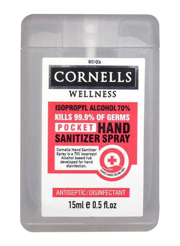 Cornells Wellness Pocket Hand Sanitizer Spray, 15ml