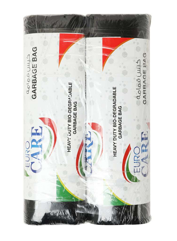 Euro Care Heavy Duty Bio-Degradable Garbage Bag, 85 x 115cm, 57 Gallons, 2 x 15 Pieces