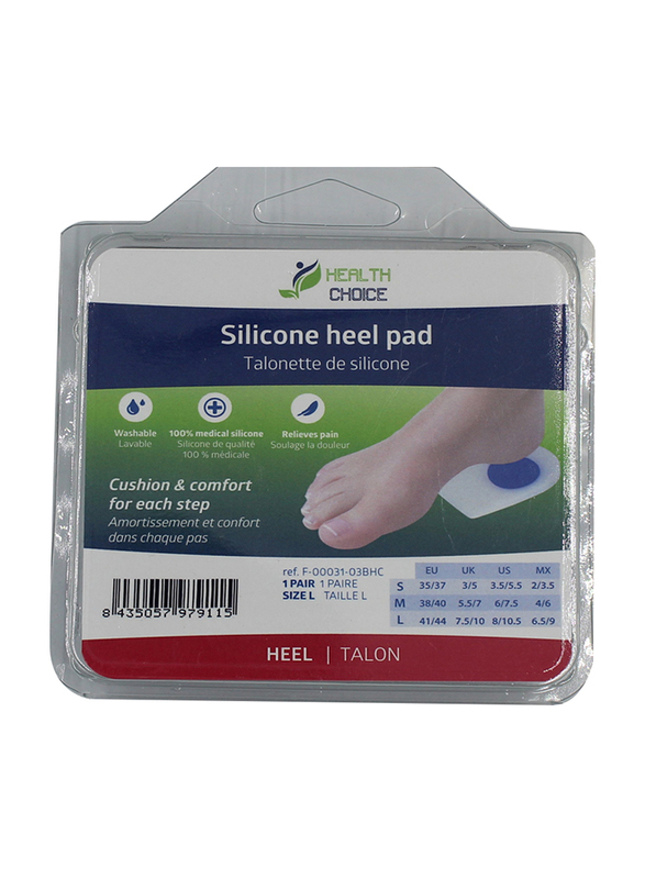 Health Choice Silicone Heel Pad, Large