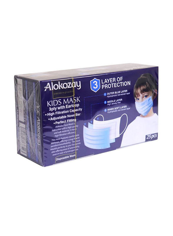 

Alokozay Kids Face Mask, 25 Pieces