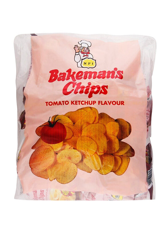 Bakeman's Tomato Flavour Potato Chips, 25 x 25g