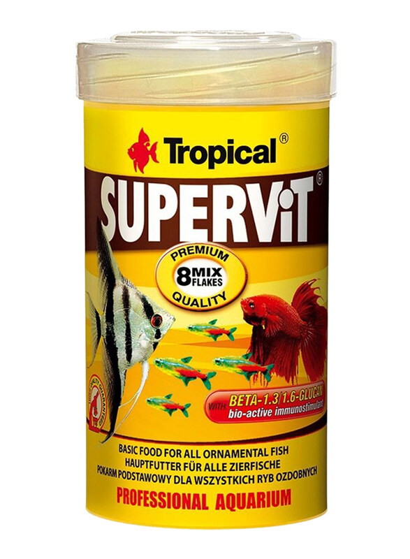 

Tropical Supervit Basic Flakes Dry Fish Food, 250ml