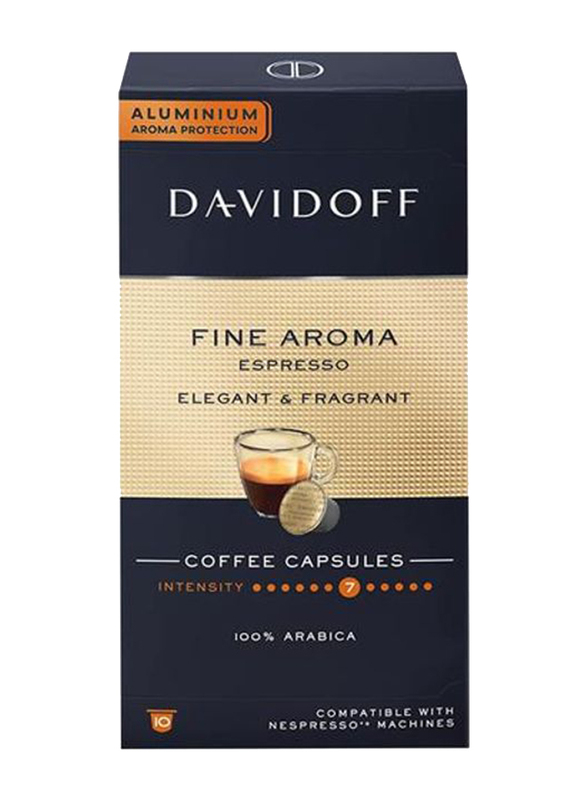 Davidoff Fine Aroma Espresso Elegant & Fragrant Capsules Coffee, 55g