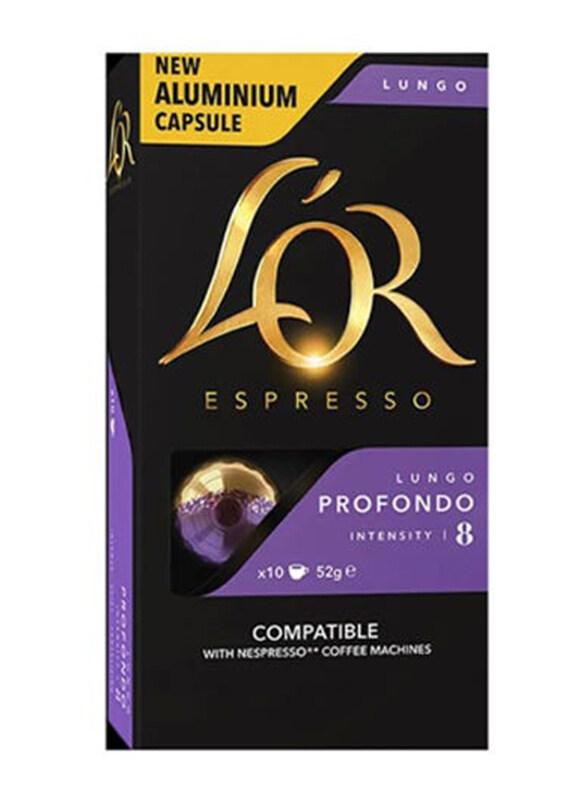 

L'Or Lungo Profondo 8 Coffee, 10 Capsules, 52g