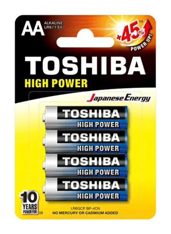 

Toshiba Alkaline Battery AA - 4 Pieces