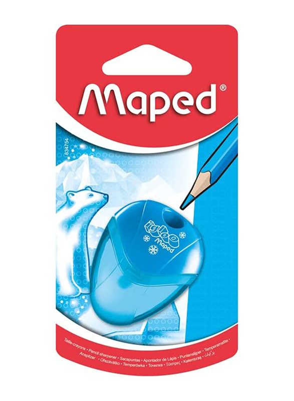 Maped Igloo 1 Hole Pencil sharpener, Blue