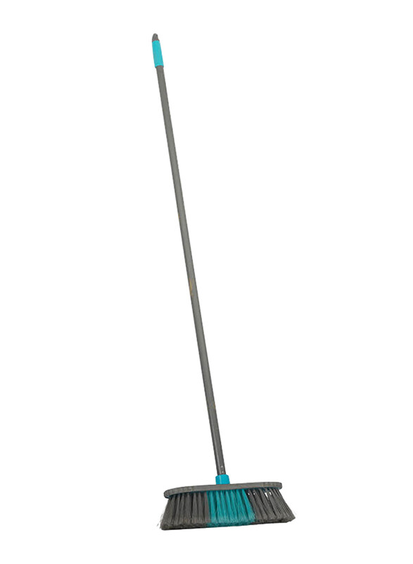 Britemax Broom Head With Stick, 46cm, Grey