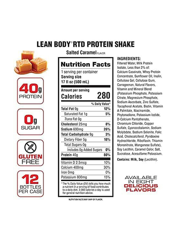 Labrada Caramel Lean Body Drink, 500ml