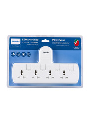 Philips 4-Way Switched Multi Adapter, White