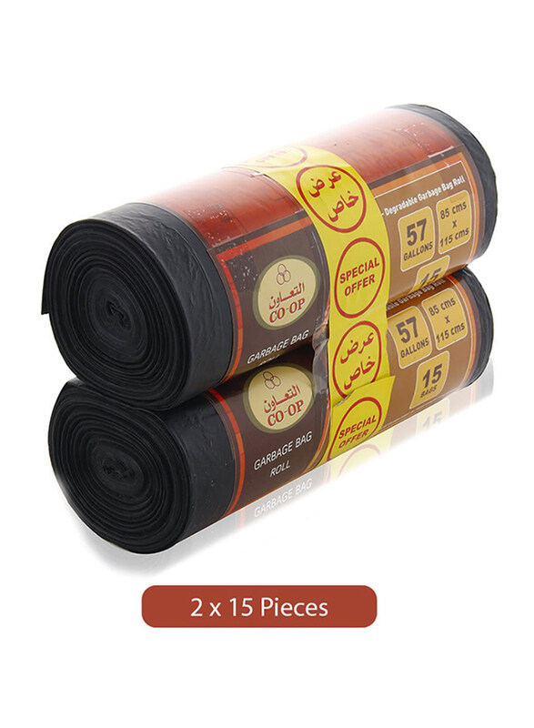 

Co-Op Garbage Bag Roll - 2 x 15 Pieces