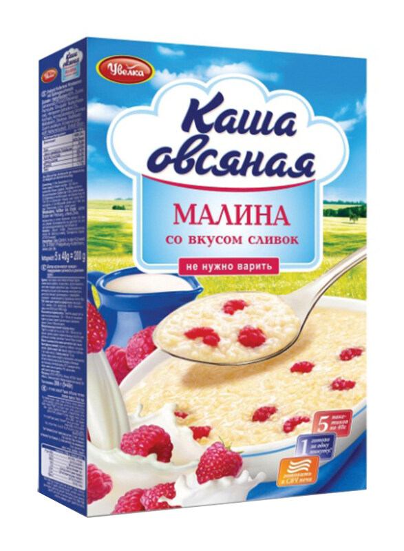 

Uvelka Oatmeal With Raspberry & Cream 2, 200g