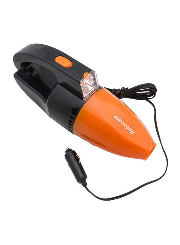 Autocare Car Vacum Cleaner With Led Light, 12V, Black/Orange