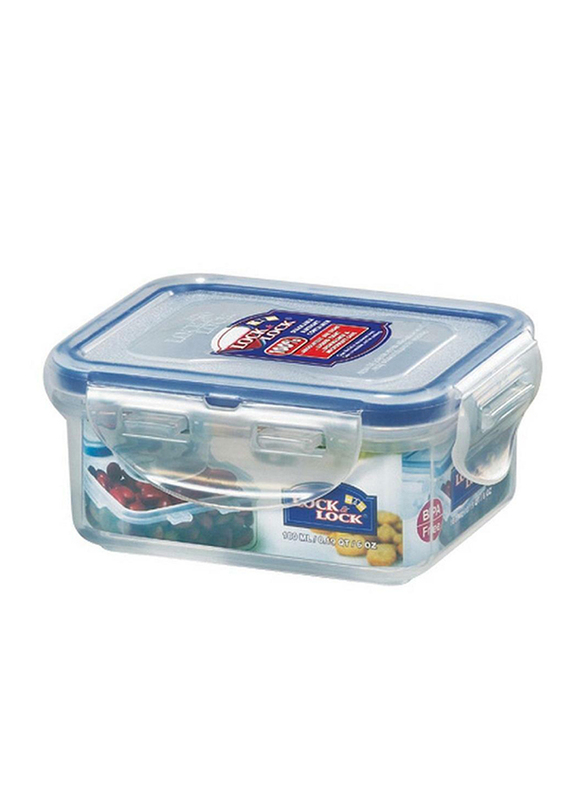 Lock & Lock Rectangle Airtight Food Container, 180ml, Clear