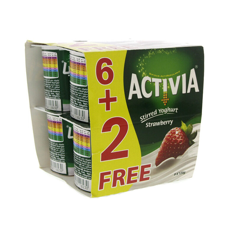 

Activia Light Yoghurt Strawberry 8x120 grams