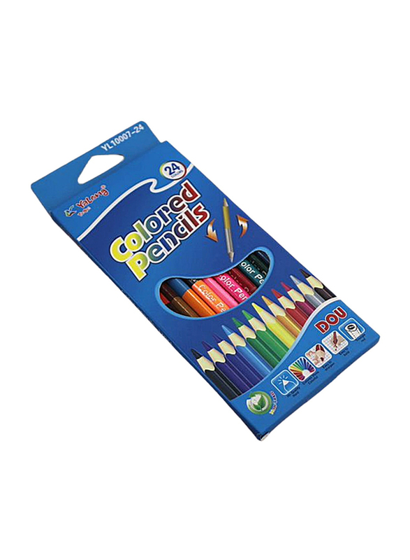 Yalong DOU Colored Pencil, 24 Pieces, Multicolour