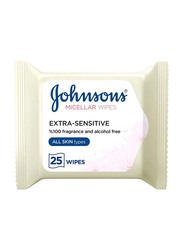 Johnson & Johnson 25 Wipes Facial Cleansing Fragrance Free Wipes for Babies