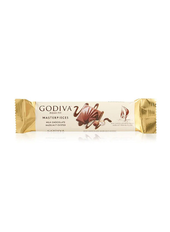 Godiva Hazelnut Oyster Milk Chocolate Bar - 30g