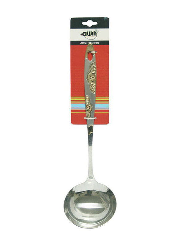 

Awm Stainless Steel Ladle, Gf 6664, Silver
