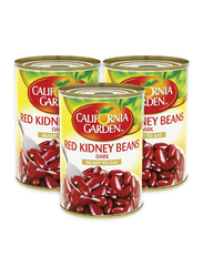 California Garden Canned Red Kidney Beans Dark, 3 x 400g